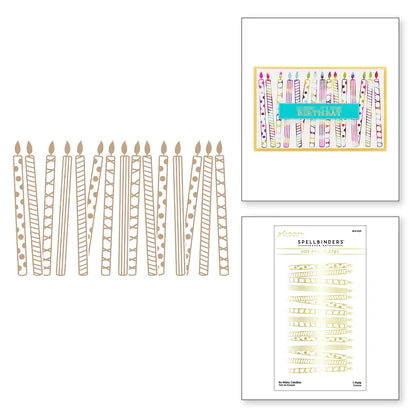 Assiettes chaudes en aluminium So Many Candles Glimmer de la collection Célébrations d'anniversaire
