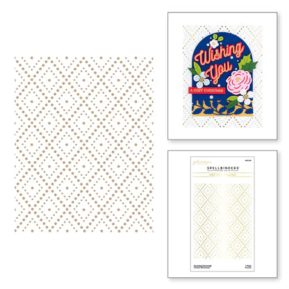 Plaque d'aluminium chaude Dazzling Diamonds Glimmer de la collection Tinsel Time