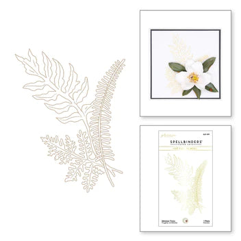 Glimmer Ferns Glimmer Hot Foil Plate de la collection Victorian Garden par Susan Tierney-Cockburn