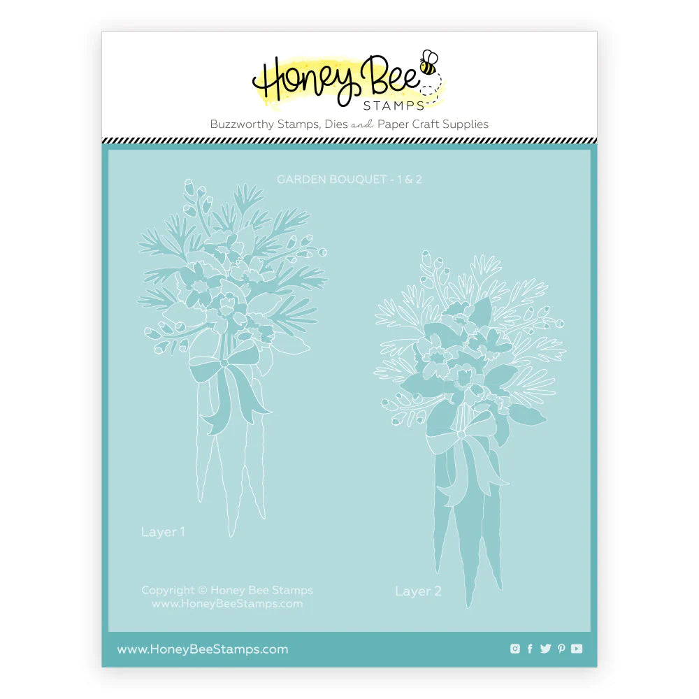 Garden Bouquet - Set Of 2 Coordinating Stencils