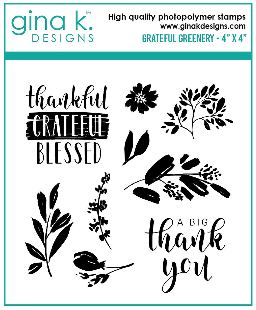 Ensemble de mini tampons Grateful Greenery