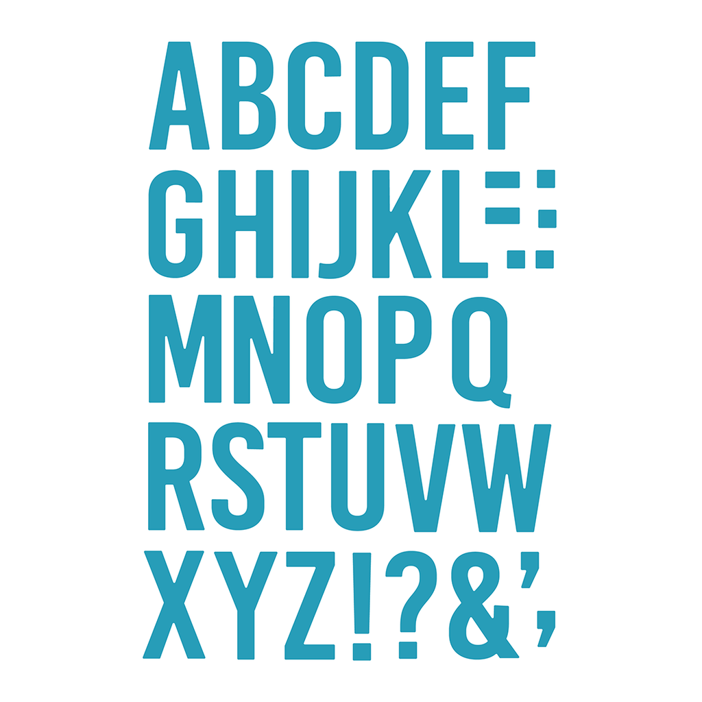 Bee Bold Alphabet Honey Cuts