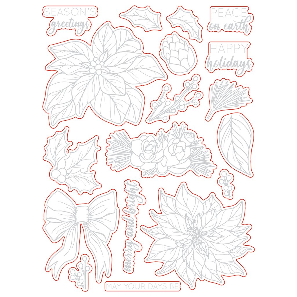 Pretty Poinsettias Honey Cuts - RETIRING