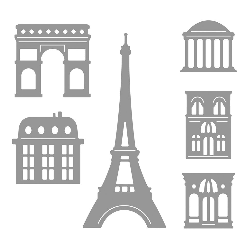 Coupes de miel de constructeur de scènes d'horizon de Paris