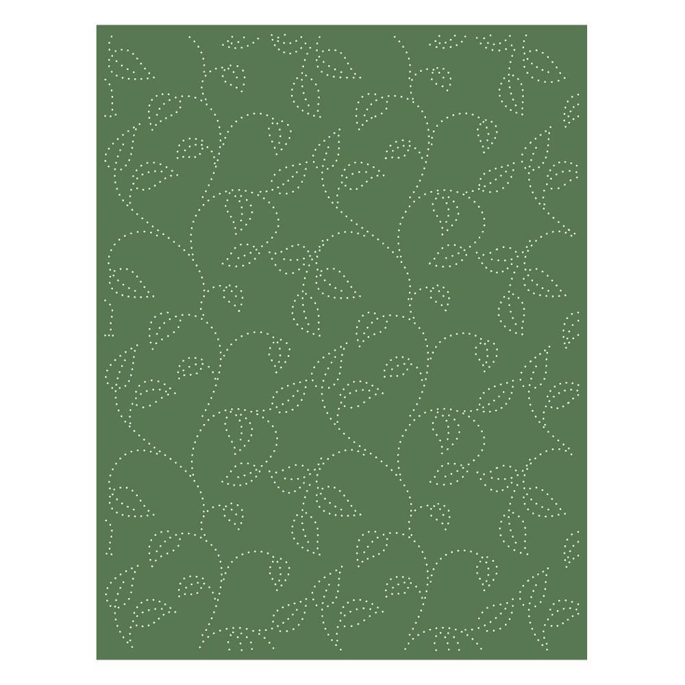 Plaque de couverture A2 percée de feuilles tourbillonnantes