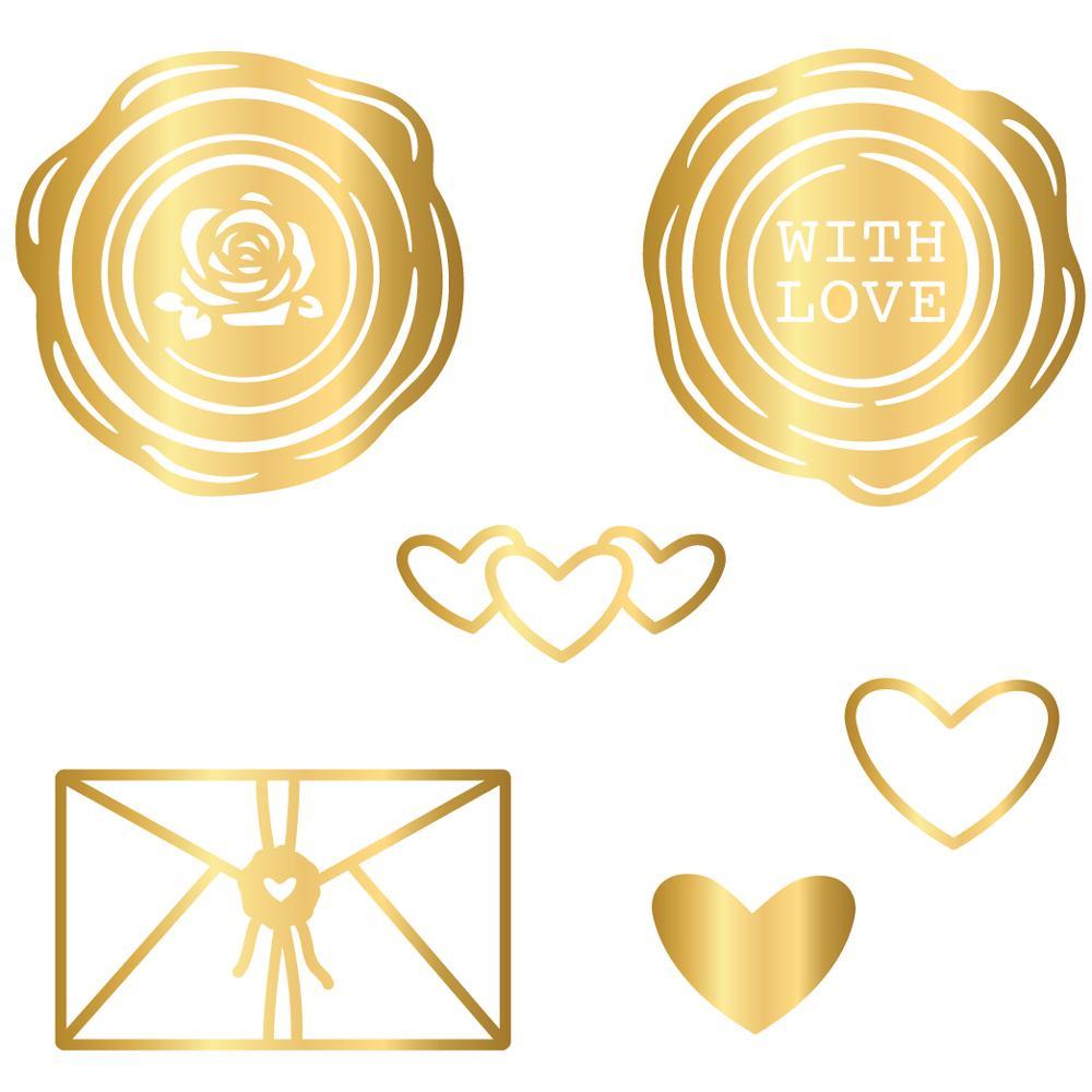 Wax Seals: Love Hot Foil Plate | Honey Cuts