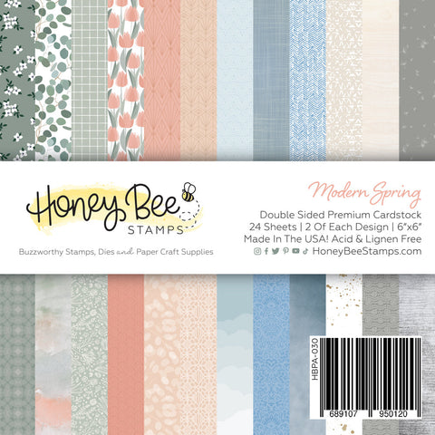 Modern Spring Paper Pad 6x6 | 24 Double Sided Sheets
