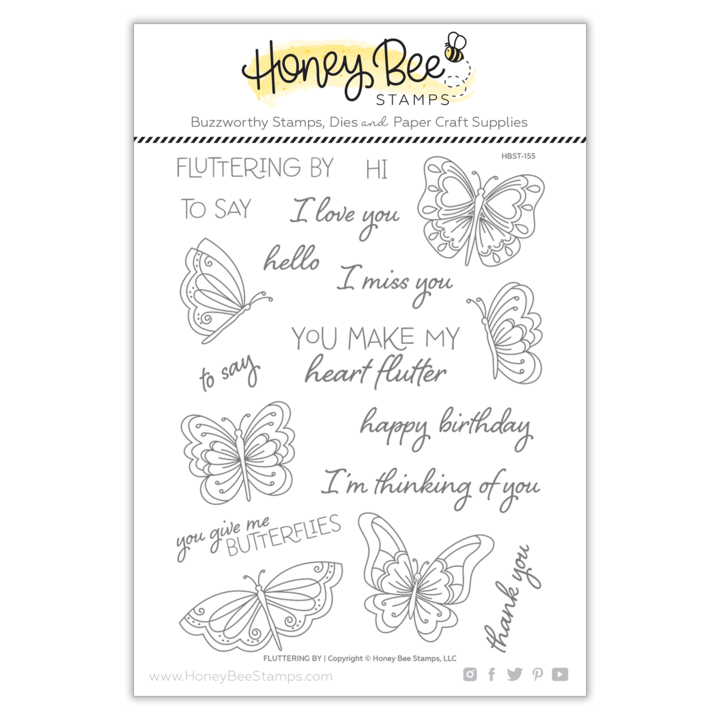 Fluttering By Stamp Set
