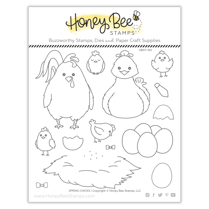 Set de tampons Poussins de printemps