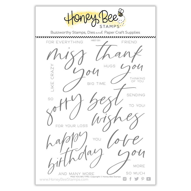 Miss You Big Time | 6x8 Stamp Set