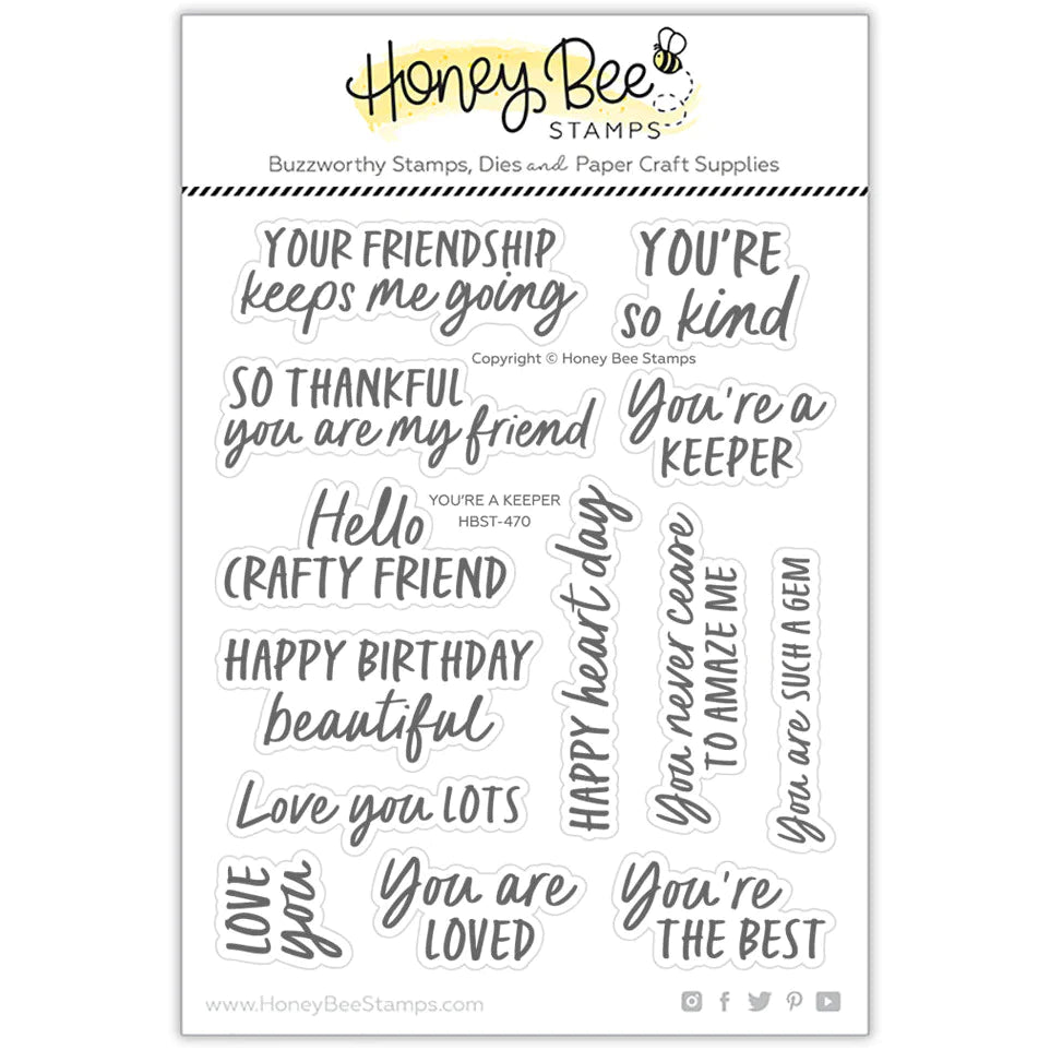 You're A Keeper - 5x6 Stamp Set