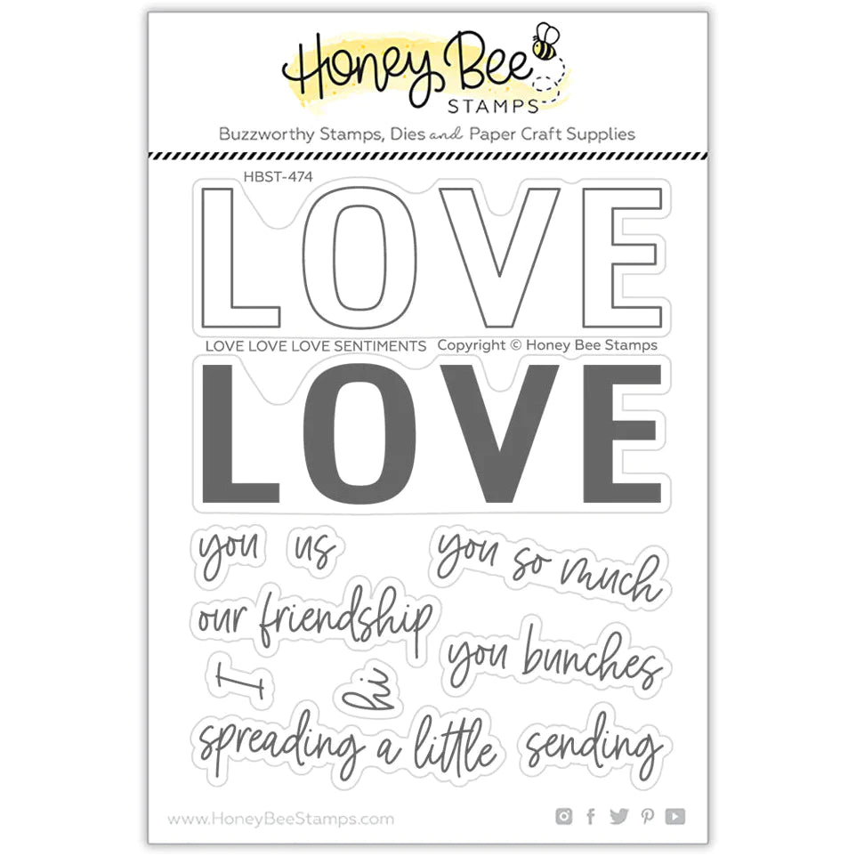 Love Love Love - 4x5 Stamp Set - RETIRING