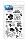 Ensemble de tampons transparents Friendship Florals