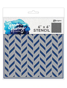 Flip Flop Chevron Stencil