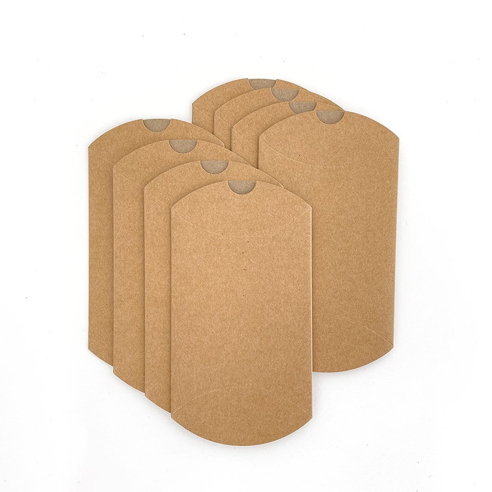 Kraft Pillow Boxes (8 per pack)*
