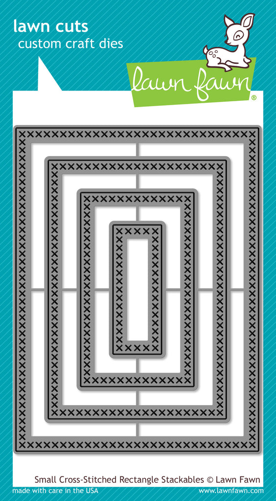 Petites matrices empilables rectangulaires cousues en croix