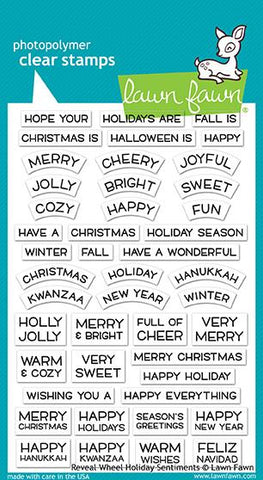 Reveal Wheel Holiday Sentiments