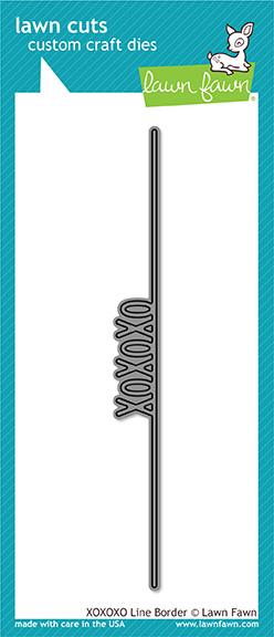 Bordure de ligne XOXOXO