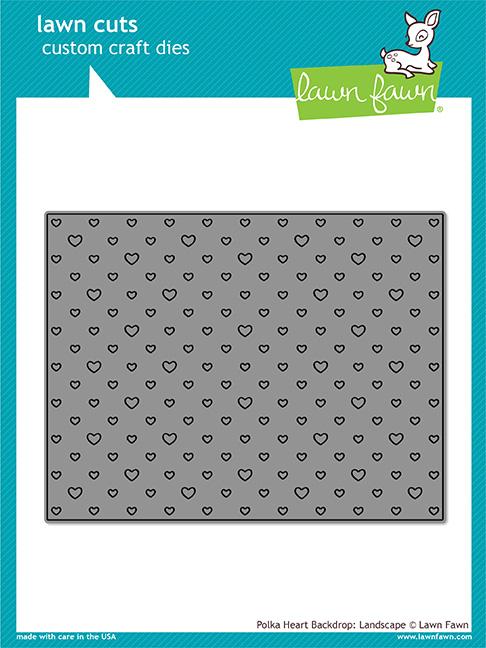 Polka Heart Backdrop Landscape Die - RETIRING