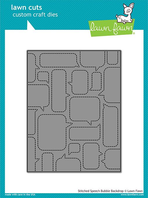 Stitched Speech Bubble Backdrop Die