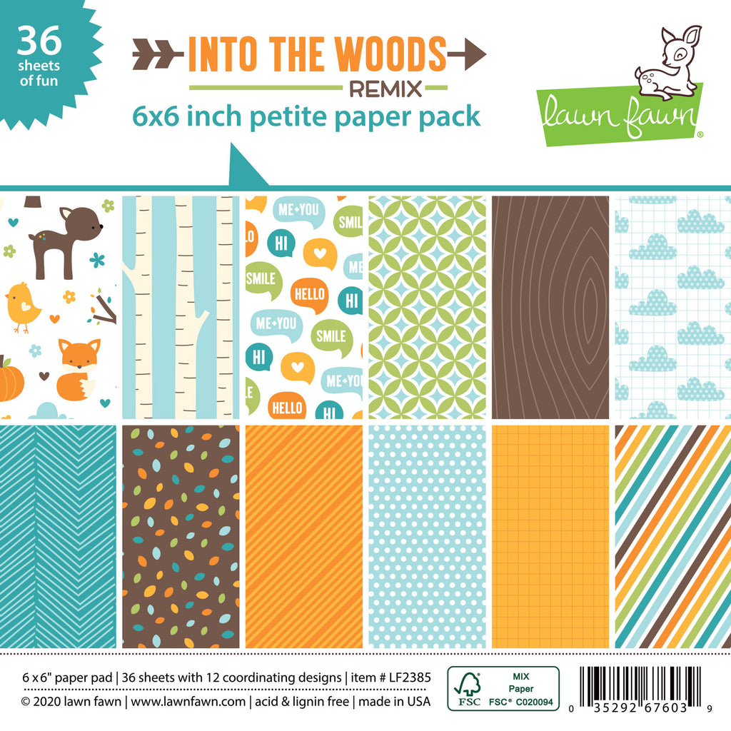 dans les bois remix - petit pack de papier