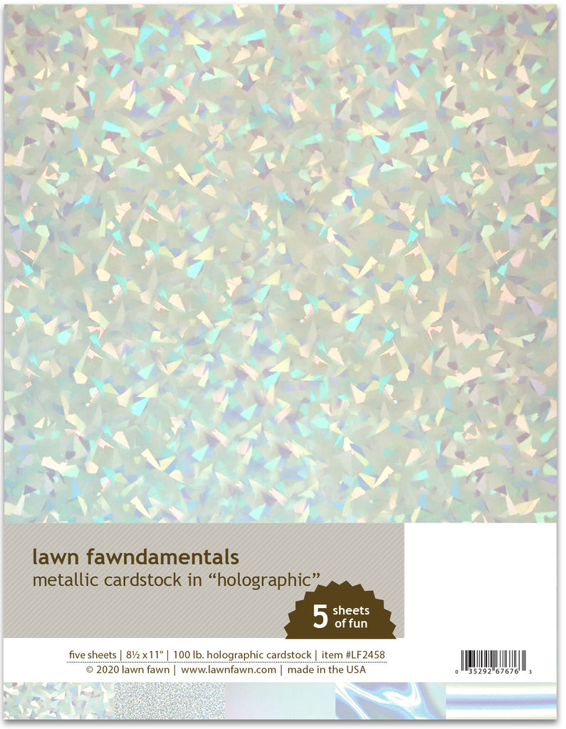 Papier cartonné métallique holographique