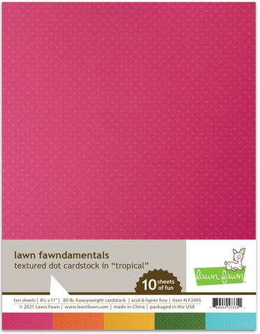 Papier cartonné à pois texturés tropicaux
