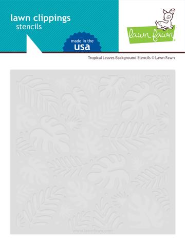 Tropical Leaves Background Stencils