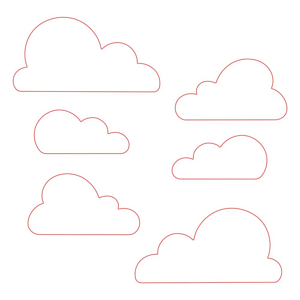 Coupes de miel de grands nuages