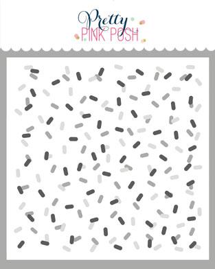 Pochoir de confettis en couches