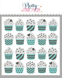 Layered Cupcakes Stencil (3 Layer)