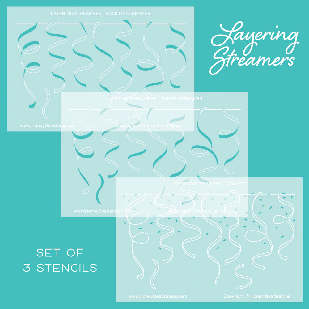 Streamers Layering (Set Of 3) | A2 Stencils