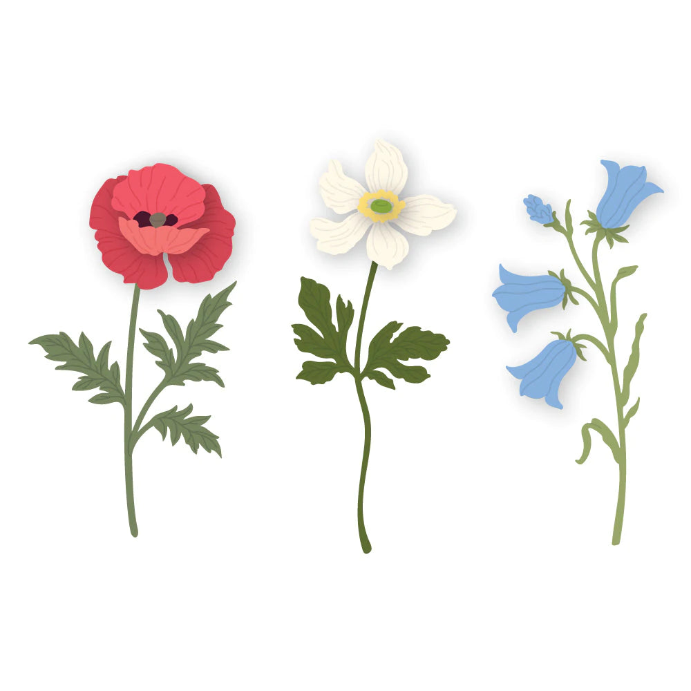 Jolies couches : Fleurs sauvages | Matrices de coupe de miel