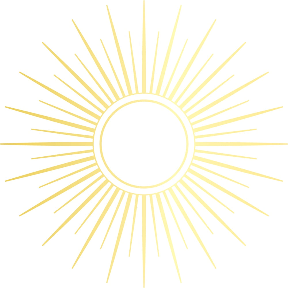 Sunburst Hot Foil Plate