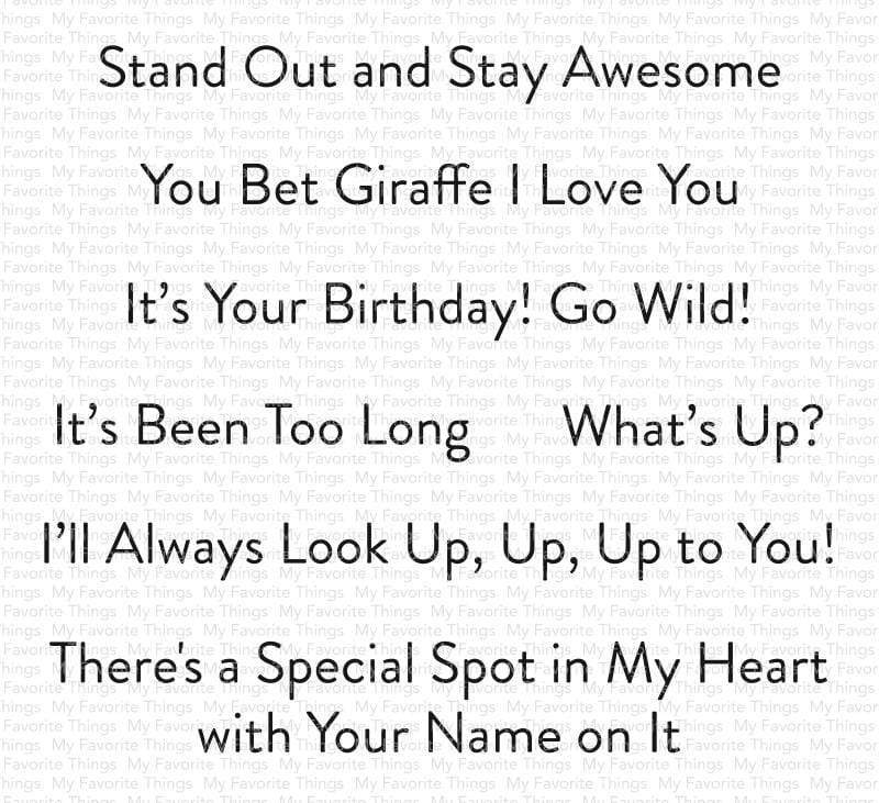 Giraffe Greetings*