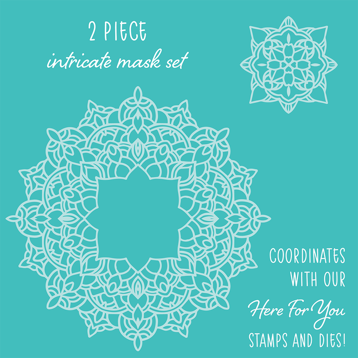 Mandala Set of 2 stencil Masks