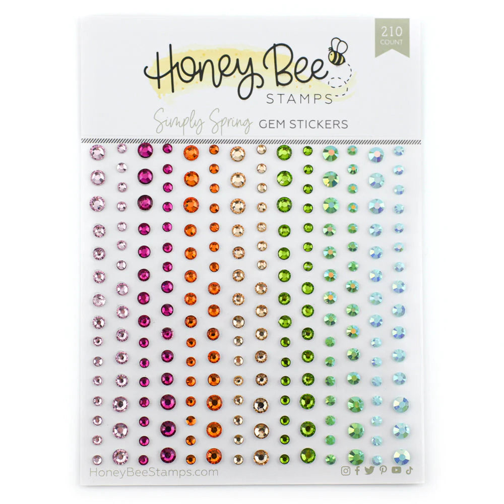 Simply Spring Gem Stickers - 210 Count