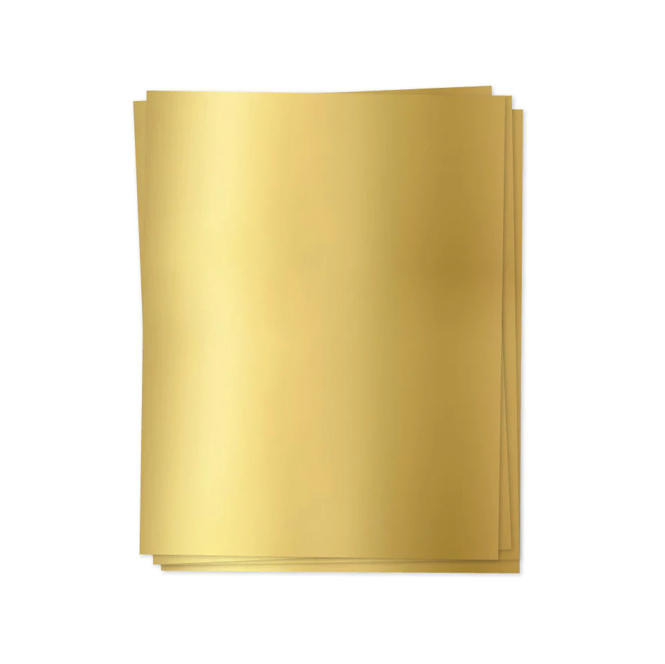 Papier feuille d'or mat 6/pqt