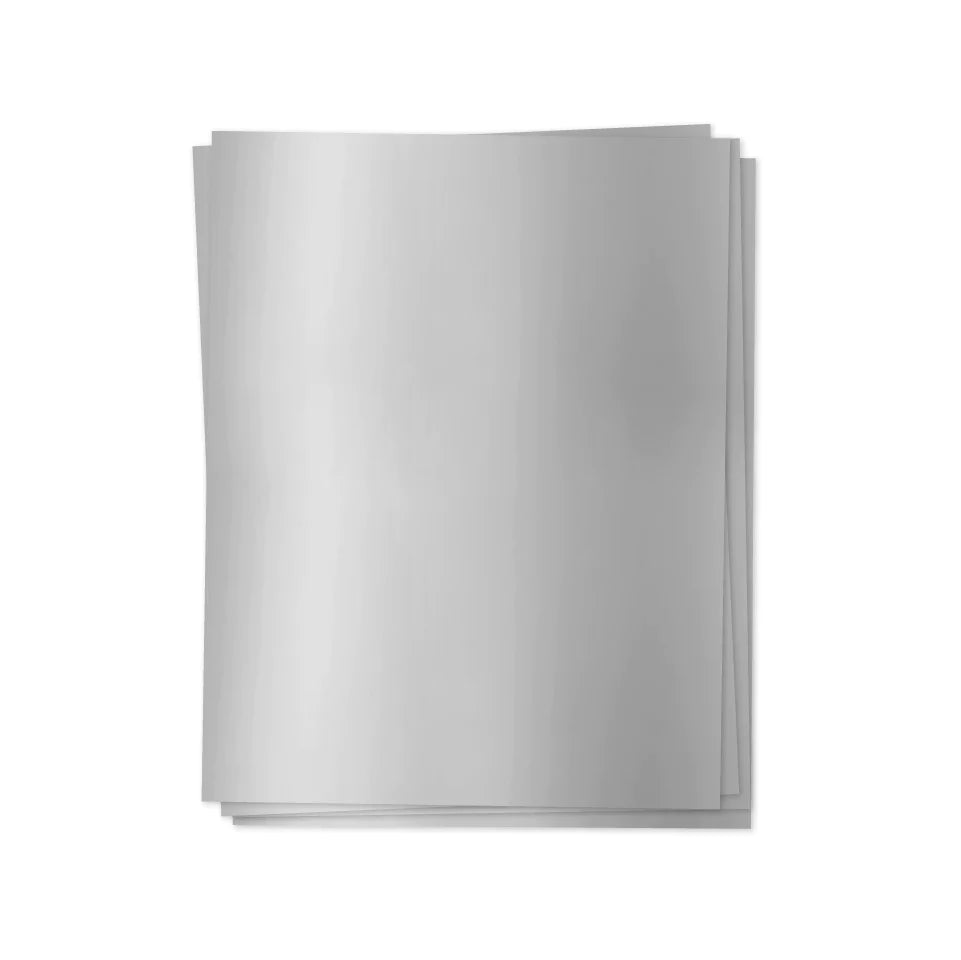 Papier feuille d'argent mat 6/pqt