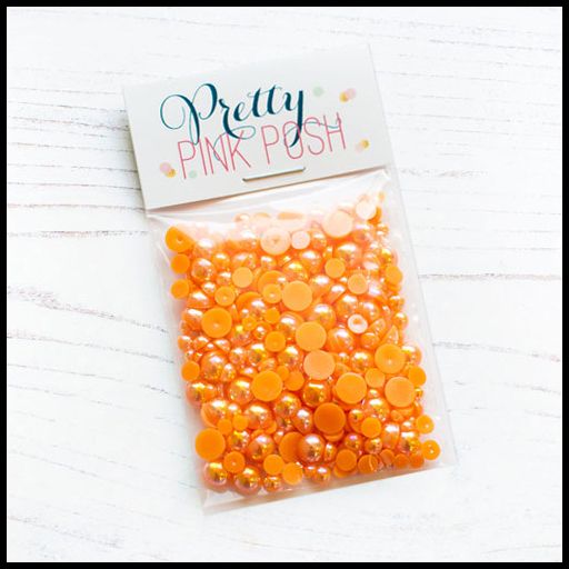 Perles orange coucher de soleil