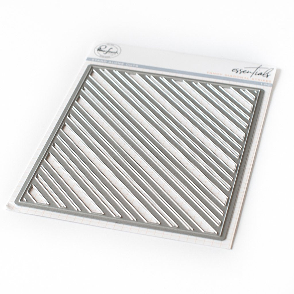 Essentiels : Matrice de découpe fantaisie rayures diagonales