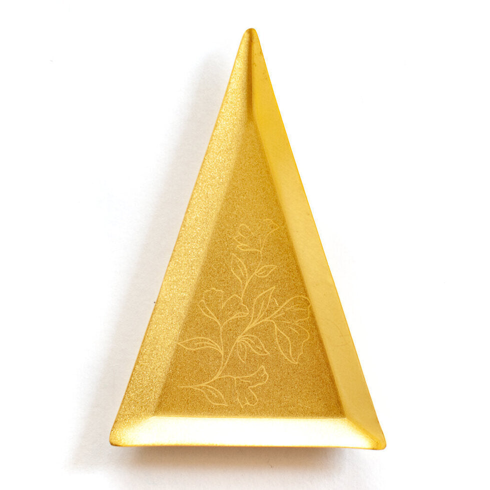 Plateau triangulaire en laiton