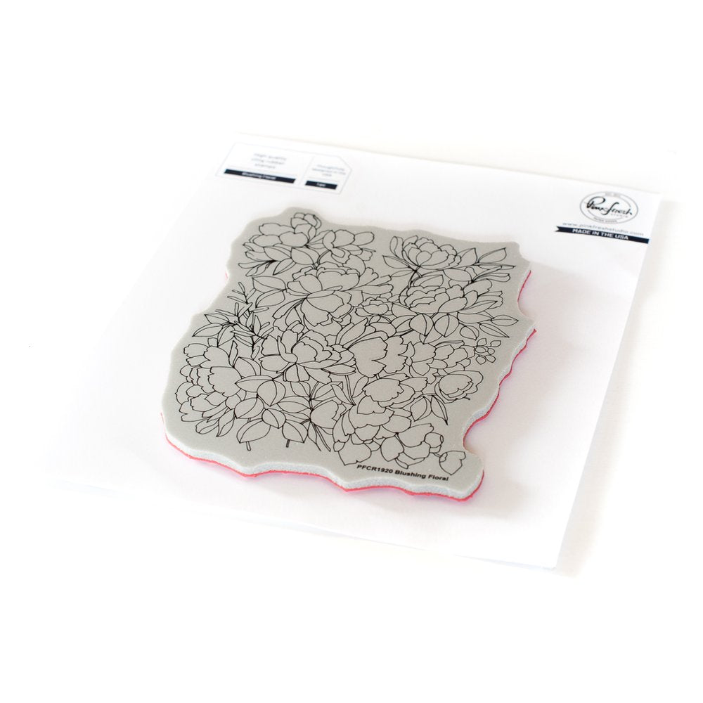 Blushing Floral Cling Stamp - RETIRING