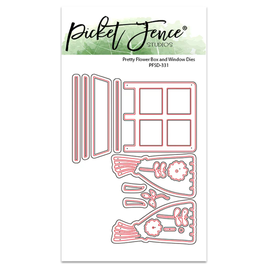 Jolies matrices de découpe pour boîte à fleurs et fenêtres