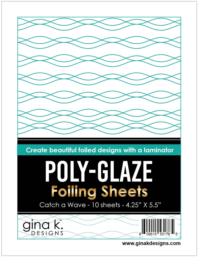 Feuilles d'aluminium Poly-Glaze - Attrapez une vague