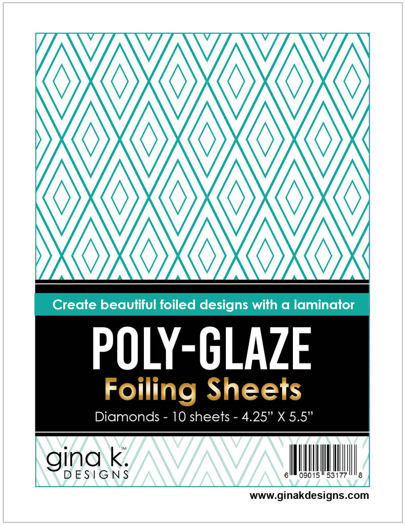 Feuilles d'aluminium Poly-Glaze - Diamants
