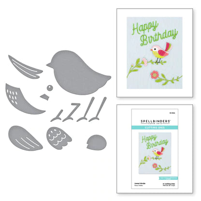 Matrices gravées Sweet Birdie de la collection Just Wanted to Say