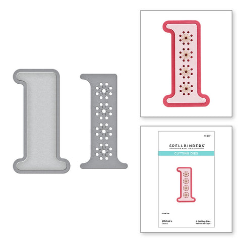 Matrices gravées en l cousues de la collection Alphabet cousu