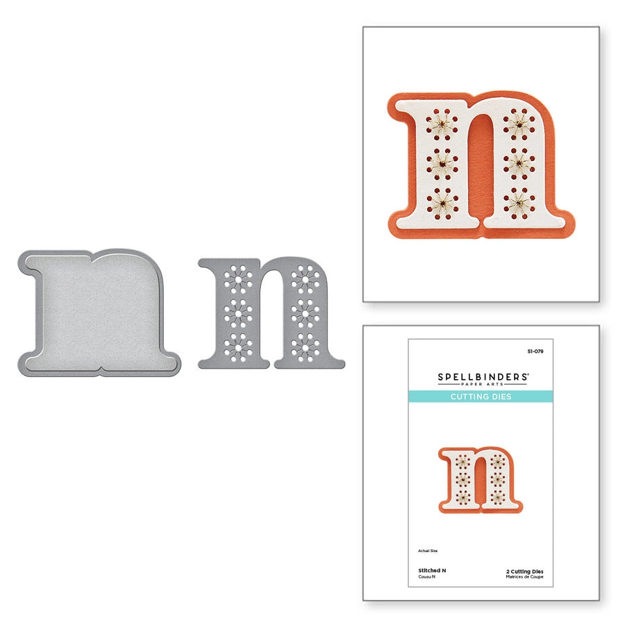 Matrices cousues et gravées de la collection Alphabet cousu