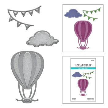 Matrices gravées Flight 2 de la collection Throwback Faves de Spellbinders